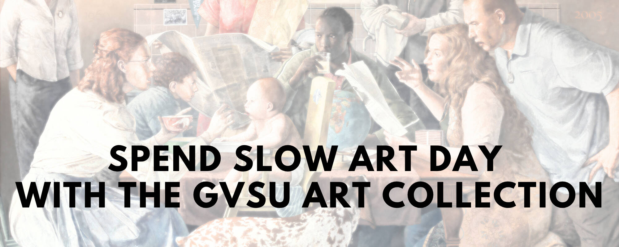 Title image for the blog "Spend slow art day with the GVSU art collection"